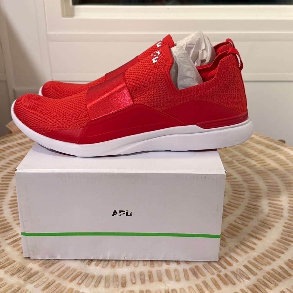 NEW APL MENS TECHLOOM BLISS RED/BlISS Sz 14 - Picture 4 of 8